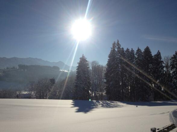 Winterlandschaft - Blick ins Tal