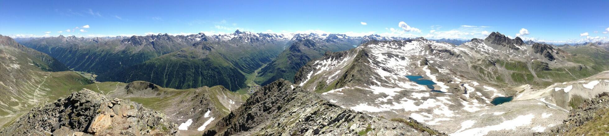 Panoramablick von der Gaisspitze