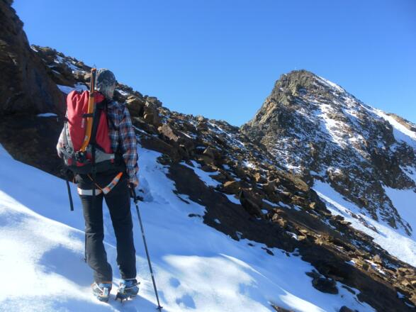 Einsattelung am Ostgrat