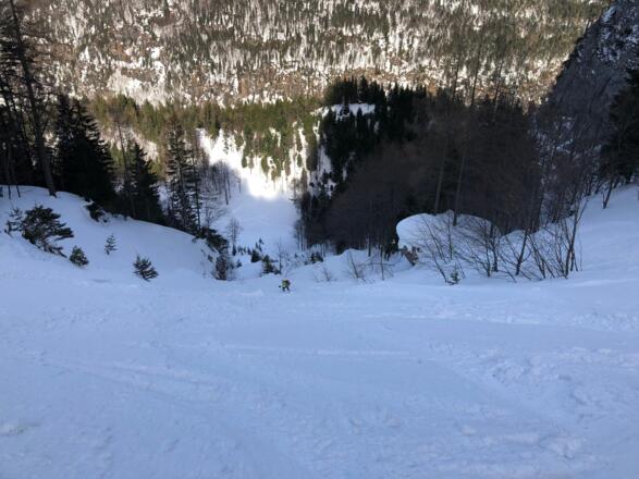 Steile Ausfahrt aus der Wies