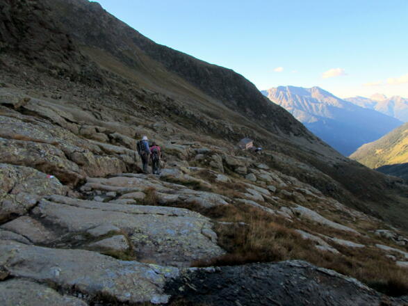 Gletscherschliffe oberhalb der Nürnberger Hütte