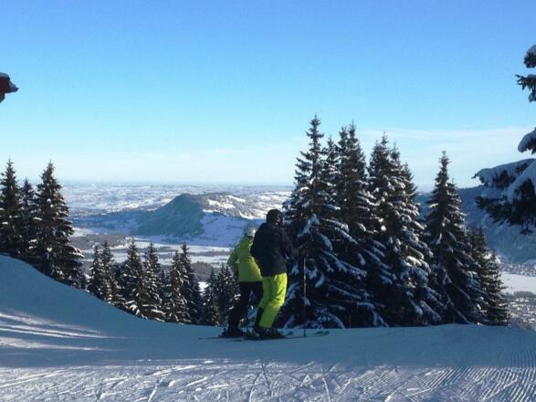 Skifahren im Skigebiet Ofterschwang