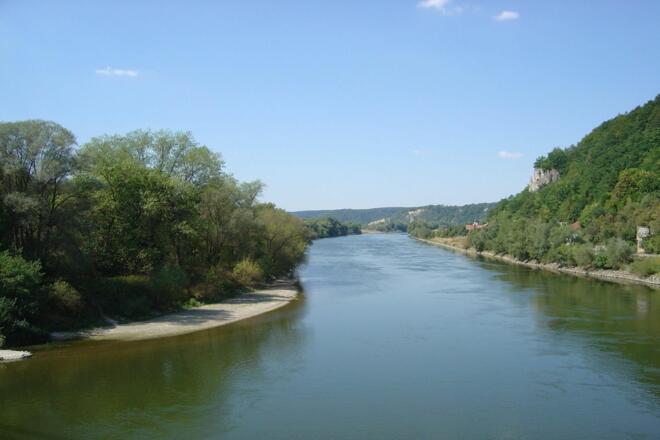 Blick auf die Donau bei Bad Abbach