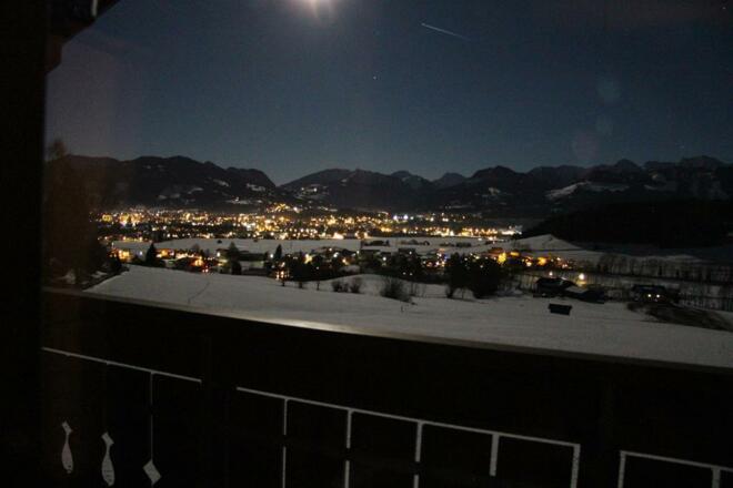 Nächtliche Aussicht auf Sonthofen