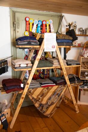 Hofladen mit Produkten aus Alpakawolle