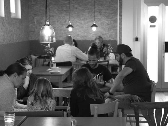 Blick in den Kulturcontainer