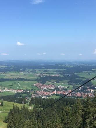 Blick aus der Alpspitzbahn