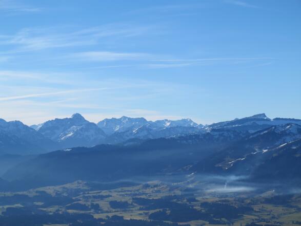 Blick vom Burgberger Hörnle, Ofterschwang rechts