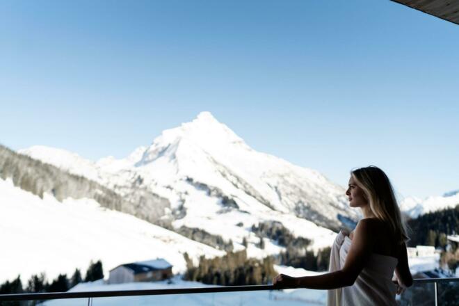 Ausblick vom Balkon der Eventsauna