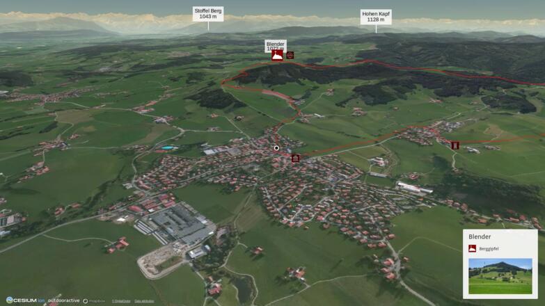 Wanderung in Wiggensbach: Von Wiggensbach auf den Gipfel des Blenders