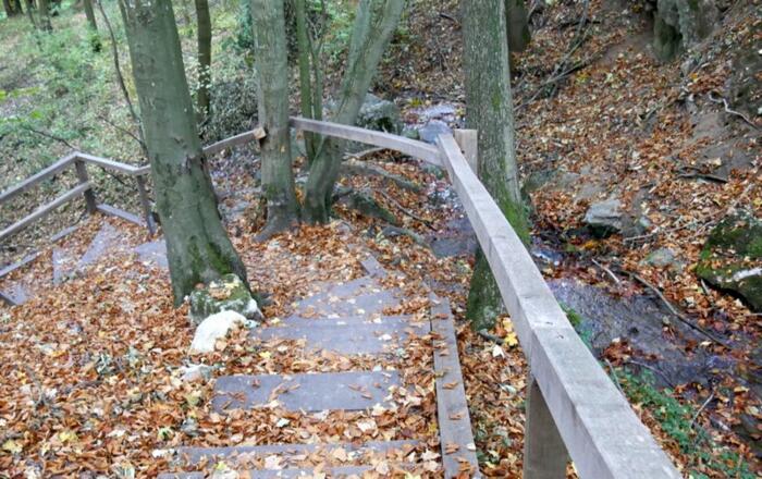 Anstieg zur St. Moritzkapelle