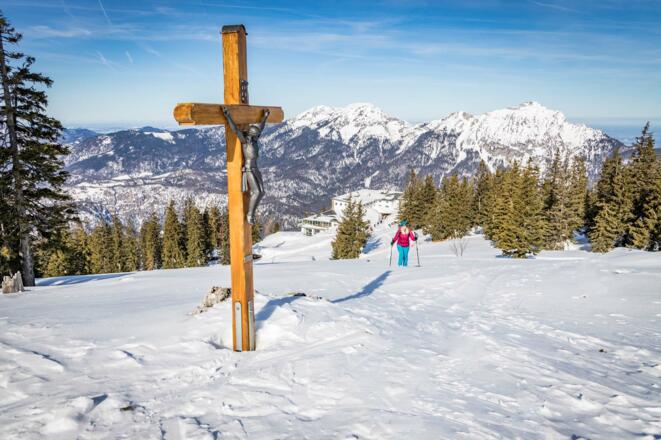 Schneeschuhwanderung zum Gipfeln im Lattengebirge