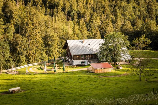 Ausblick auf die Höllenbachalm