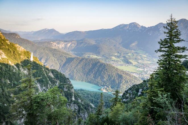 Ausblick auf den Saalachsee