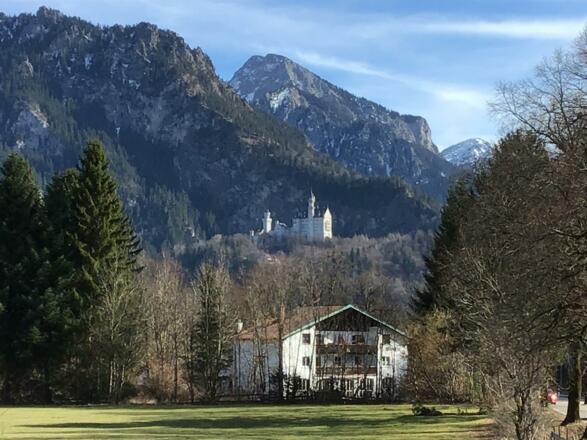 Aussicht vom Studio aufs Schloss