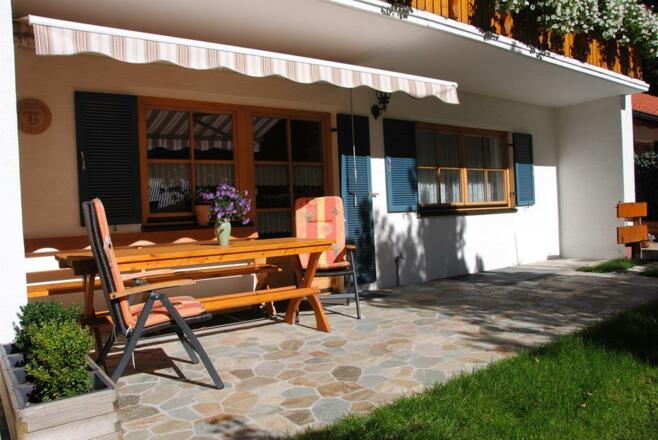 Terrasse Fewo Linderhof