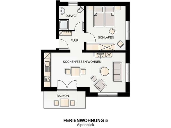Grundriss Wohnung Alpenblick