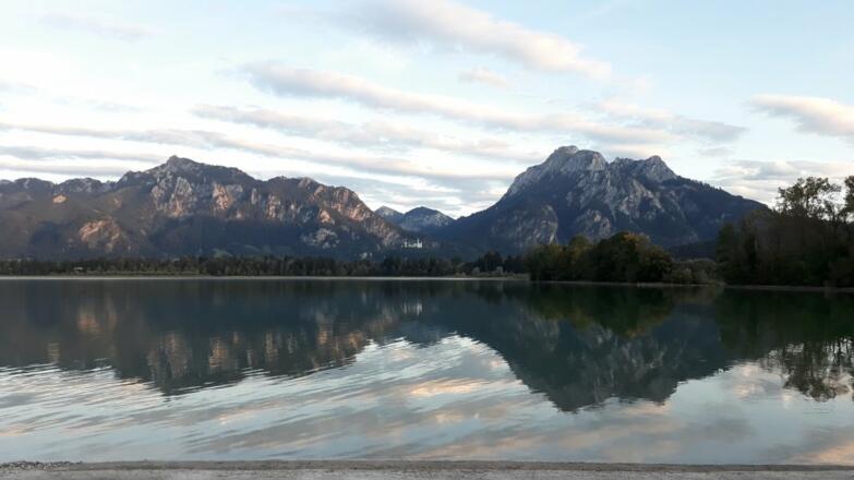 Forggensee mit Schloss Neuschwanstein