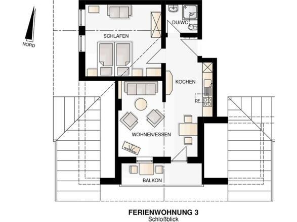 Grundriss Wohnung Schlossblick