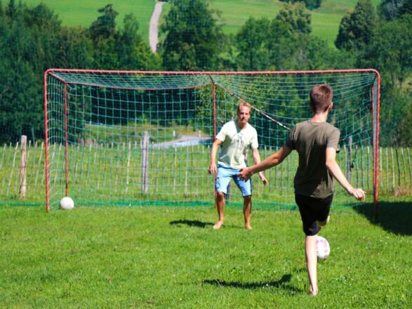 Fußball spielen