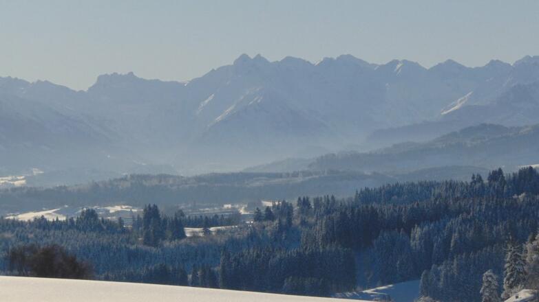 Winterlicher Blick von Fewo Grünten