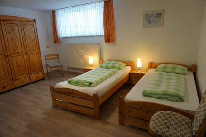 Schlafzimmer mit Bad