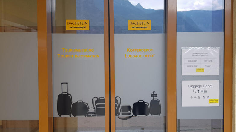 Eingang Kofferdepot Tourismusinformation Hallstatt