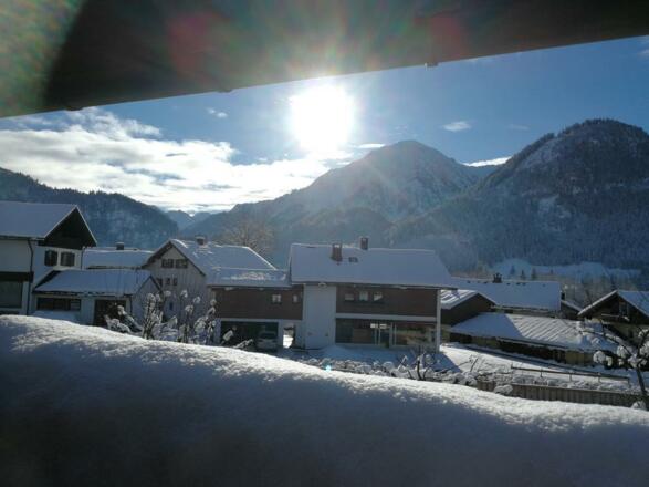 Blick vom Balkon &quot;Rotspitze&quot; 20.12.17