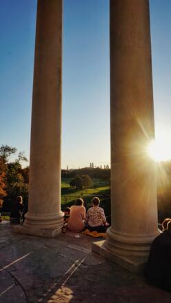 Monopteros Sonnenuntergang Aussicht