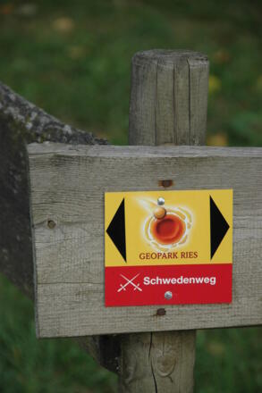 Beschilderung Schwedenweg