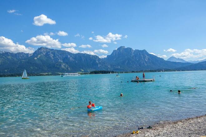 herrliches Panoram beim Ausflug am Forggensee
