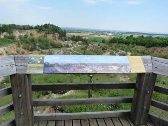 Aussichtsplattform am Geotop Lindle