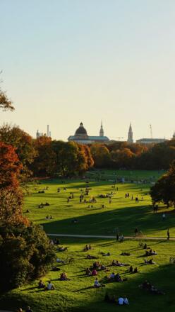 Monopteros Aussicht Englischer Garten