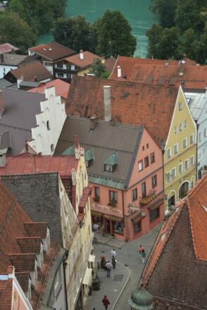 Blick auf die Innenstadt von Füssen