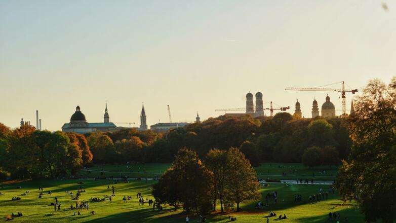 Englischer Garten Ausblick Herbst