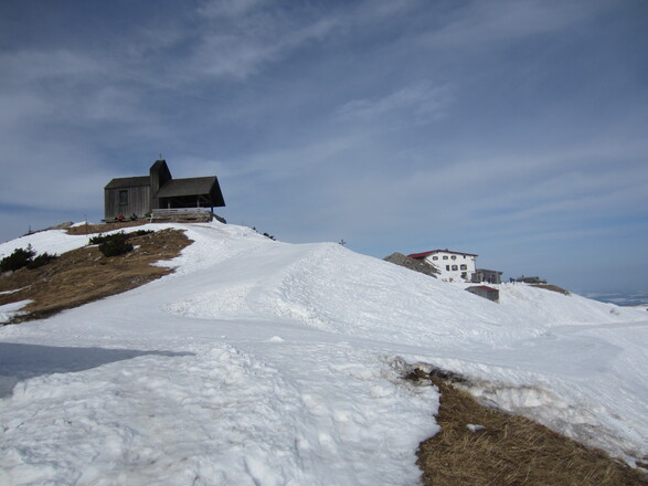 Gipfel Hochfelln: Taborkapelle + Hochfellnhaus
