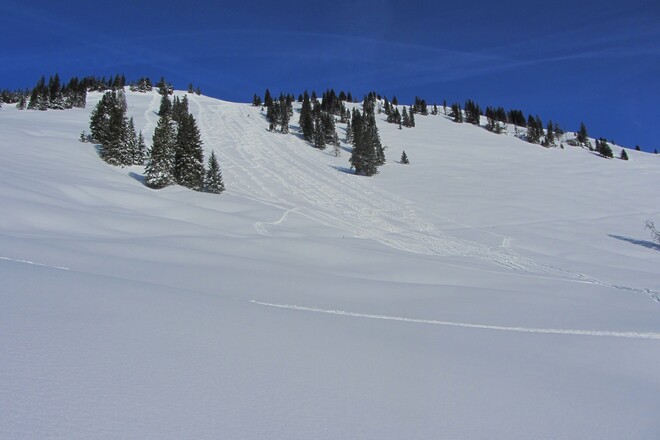 weiter gehts zum Aufstieg auf dem Südwestrücken