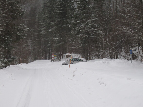 Wanderparkplatz in Brand bei Ruhpolding