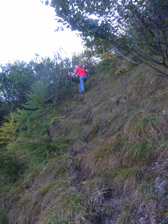 Fußspuren am Nordgrat