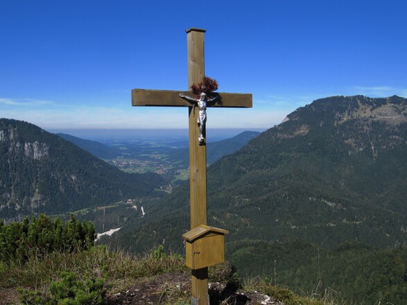 Der Adlerkopf, Blick nach Ruhpolding