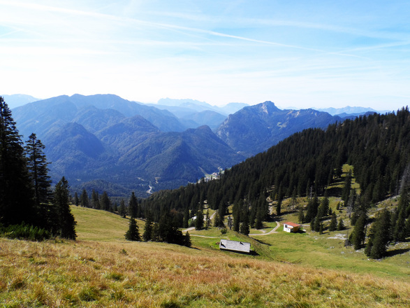 Schöner Ausblick über die Alm