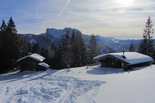 Haaralmen mit Sicht zur Hörndlwand