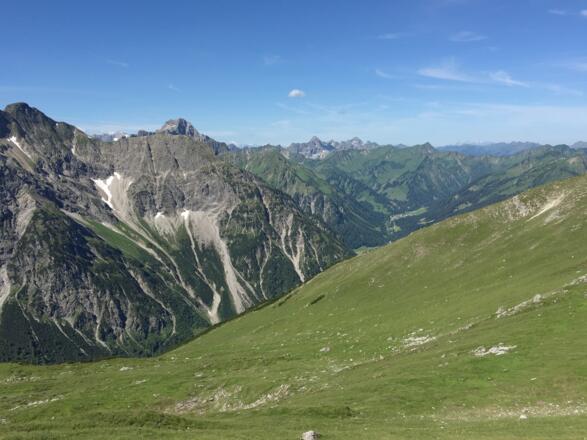 Blick auf Elferkopf und Zwölferkopf