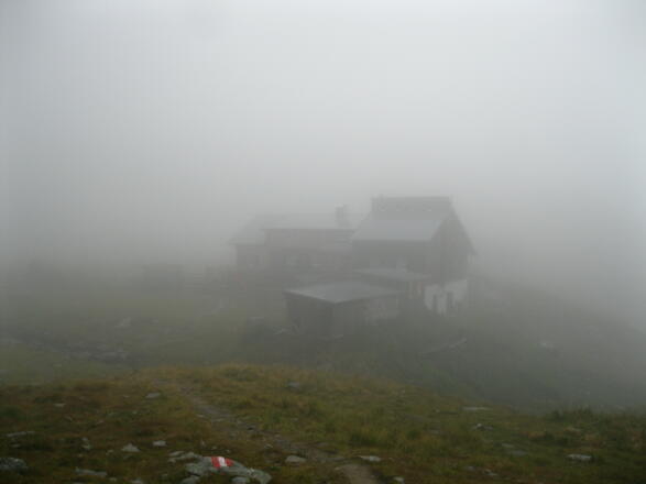 Tagesziel erreicht - die Obstanser-Seehütte