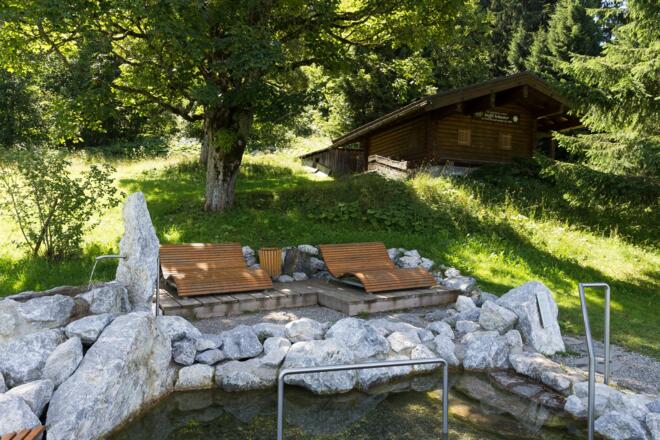 Naturkneippbereich Schwand - Wassertretbecken