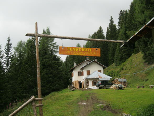 Mittagessen auf der Malga Antola