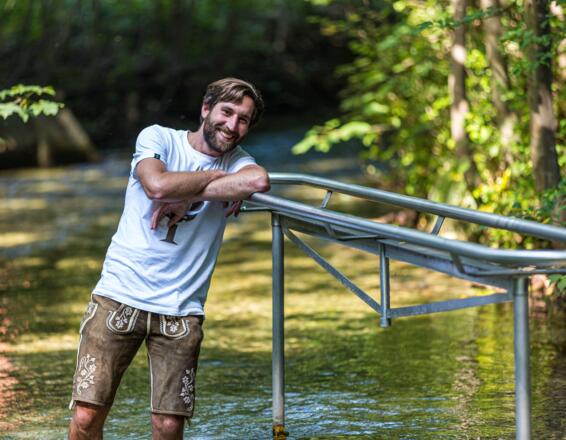 Gute Laune beim Kneippen