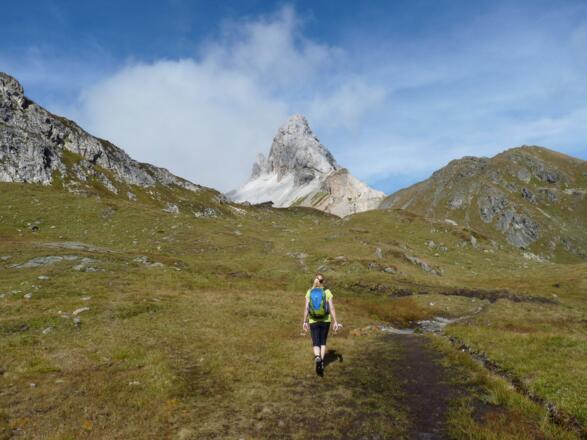 Das Filmoor ist erreicht und die Standschützenhütte bereits in Sichtweite. Dahinter die gewaltige Königswand.
