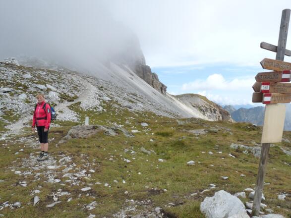 Am Filmoorsattel auf italienischem Gebiet.