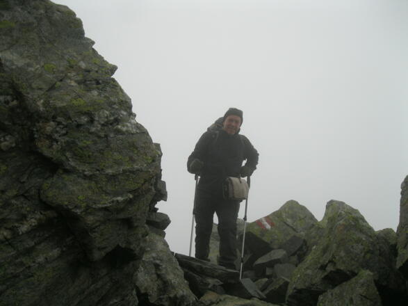 ... die Pfannspitze vor uns.